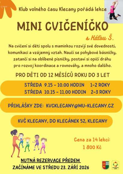 MINI CVIČENÍČKO - středa