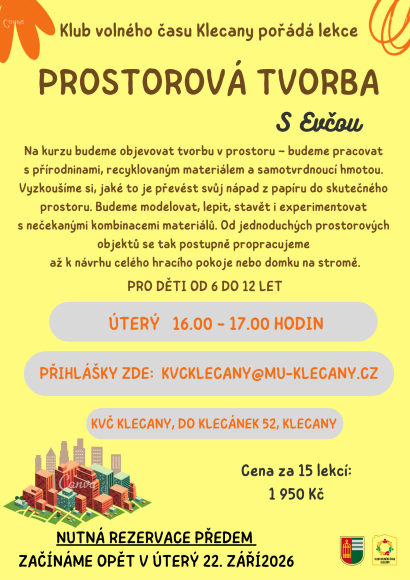 PROSTOROVÁ TVORBA - úterý