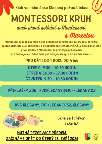 MONTESSORI KRUH - úterý