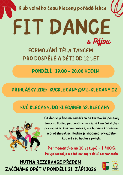 FIT LATINO DANCE - pondělí